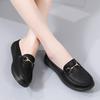 Casual Single Shoes Women's Summer Breathable Non-slip Half-drag Mother Shoes Soft-soled Comfortable Hole Shoes Doudou Shoes