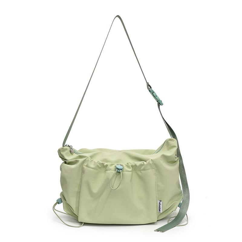 Нейлоновая ткань большая вместимость сумка-тоут женская новая универсальная плиссированная дорожная сумка на плечо мессенджер весна