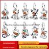 Бусины-подвески из белой меди S925 с мультяшными животными для браслетов и ожерелий DIY