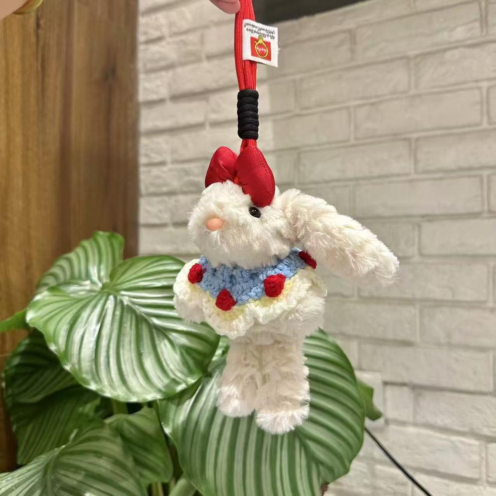 Bonnie Bunny Plush Keychain: Cute Girl Doll Bag Charm & Bestie Birthday Gift