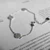 Silver Bracelet with Cubic Zirconia, Product Weight 3.11 G (2183891)