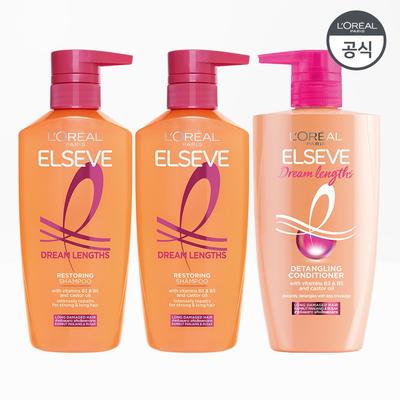 Elseve Dream Length Шампунь 410мл x 2 + Кондиционирующая маска для волос 410мл