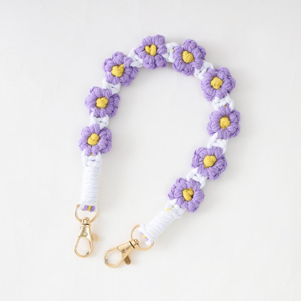 Nordic Style Hand-woven Small Daisies Cute Flowers Stanley Water Cup with Water Cup Rope Cup Cover Silicone Ring