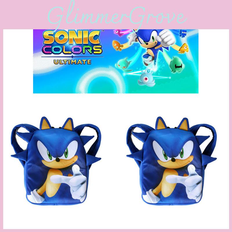 Рюкзак школьный 3D-принт Соник для детей Красочный рисунок Идеально для фанатов видеоигр!