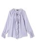 Женская блузка с воланами спереди, 2-сторонняя, washable by hand, 221100028, Лавандовый, Один размер
