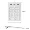 Проводная мини-цифровая клавиатура USB и Type-C с концентратором на 3 порта USB 2.0, 18 клавиш, цифровой блок для ноутбука, компьютера, настольного ПК