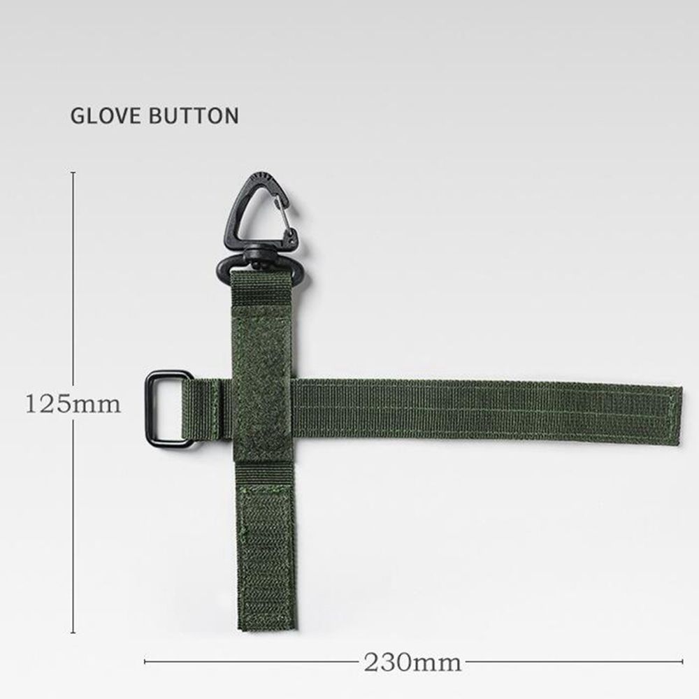 Webbing Keyring Keeper Pouch Belt Gloves Rope Holder Fixed Pocket Belt Storage Buckle Gloves Hook