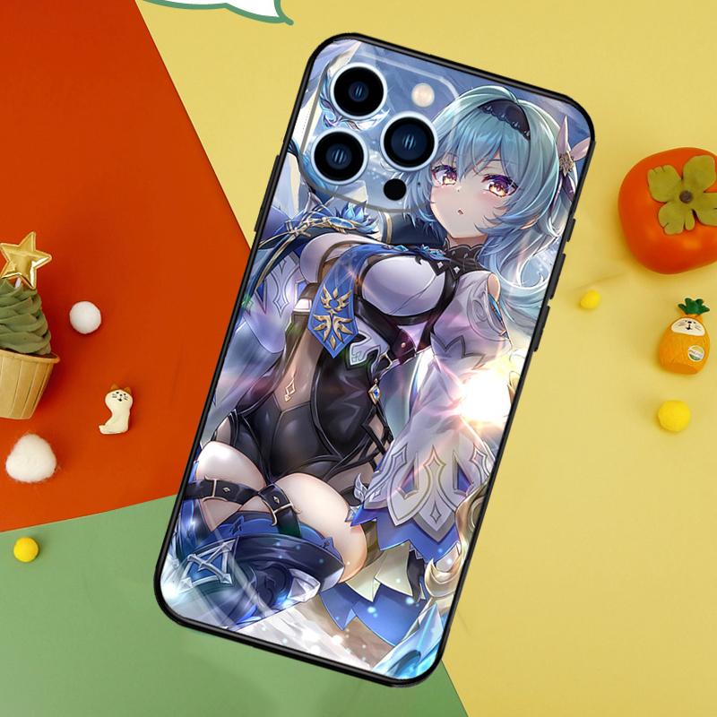 Genshin Impact Eula Phone Case For iPhone 17 Pro Max 16 15 13 12 11 14 Pro Max Plus 12 13 Mini 16e 17 Air Cover