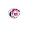925 Silver Pink Blossom Dangle Charm Butterfly Heart Flower Rose Bird Bead For DIY Necklace Bracelet Fine Jewellery
