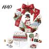 DIY Ornament Making Supplies Christmas Fabric Wreath Kit, Patchwork Beginner-Friendly Handmade Holiday Craft Handcrafted Seasonal Wall Art Decoration