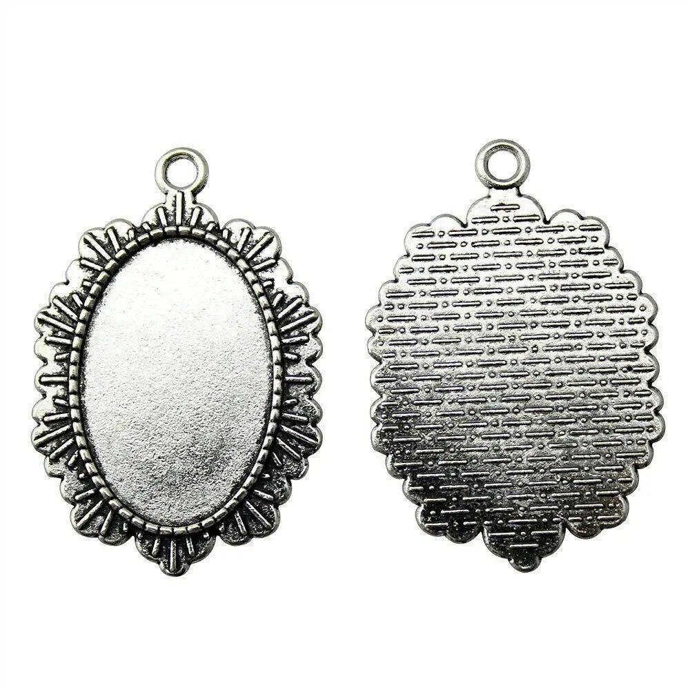 Подходит для овального 20X30 мм 25X35 мм стеклянного кабошона, основа для установки лотка, компоненты, автомобильные аксессуары, подарочные украшения и аксессуары