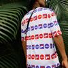FILA Logo Full Print Sports Loose Round Neck Short Sleeve White Men's F51M128154F-WT