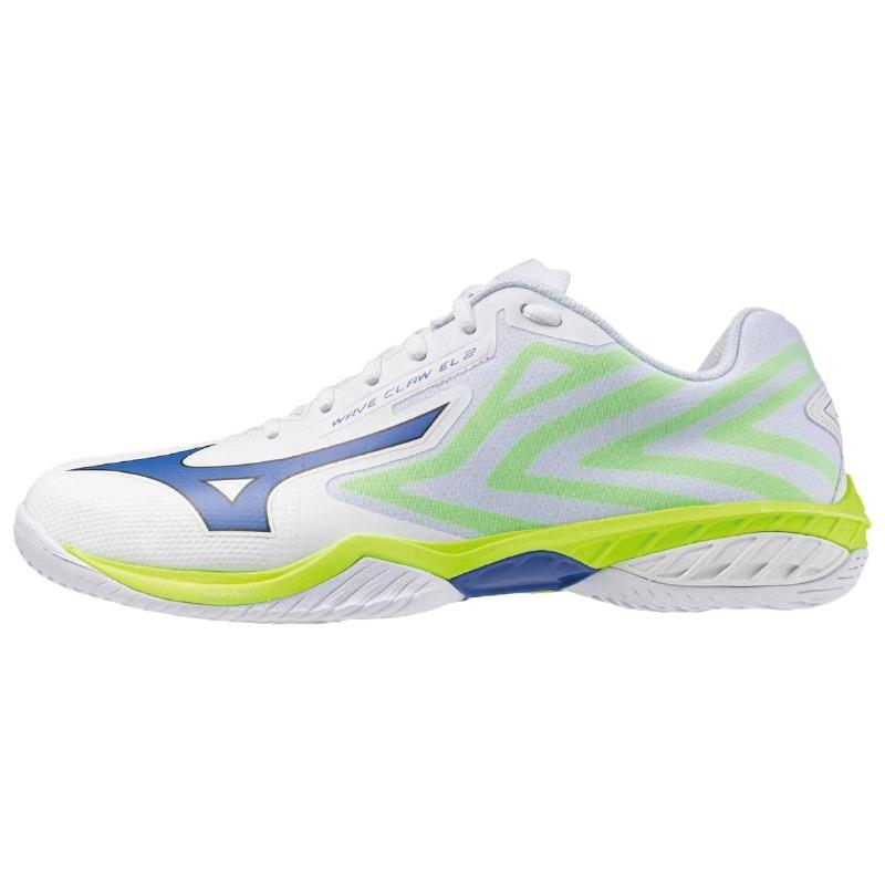 Mizuno Wave Claw EL 2 Унисекс Низкие Бадминтонные Кроссовки Белые 71GA258381