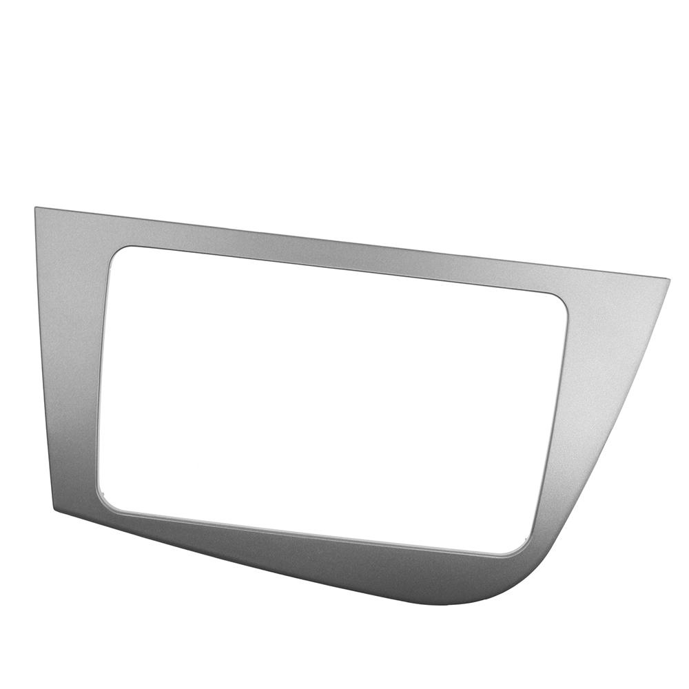 Double 2 Din Fascia For Seat Leon LHD Radio GPS Stereo Radio Panel Dash Mounting Installation Trim Kit Face Frame Bezel