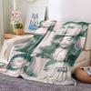 Ariana Grande Poses Blanket Soft Throw Blanket For Home Bedroom Bed Sofa Travel Office Solid Christmas Blanket