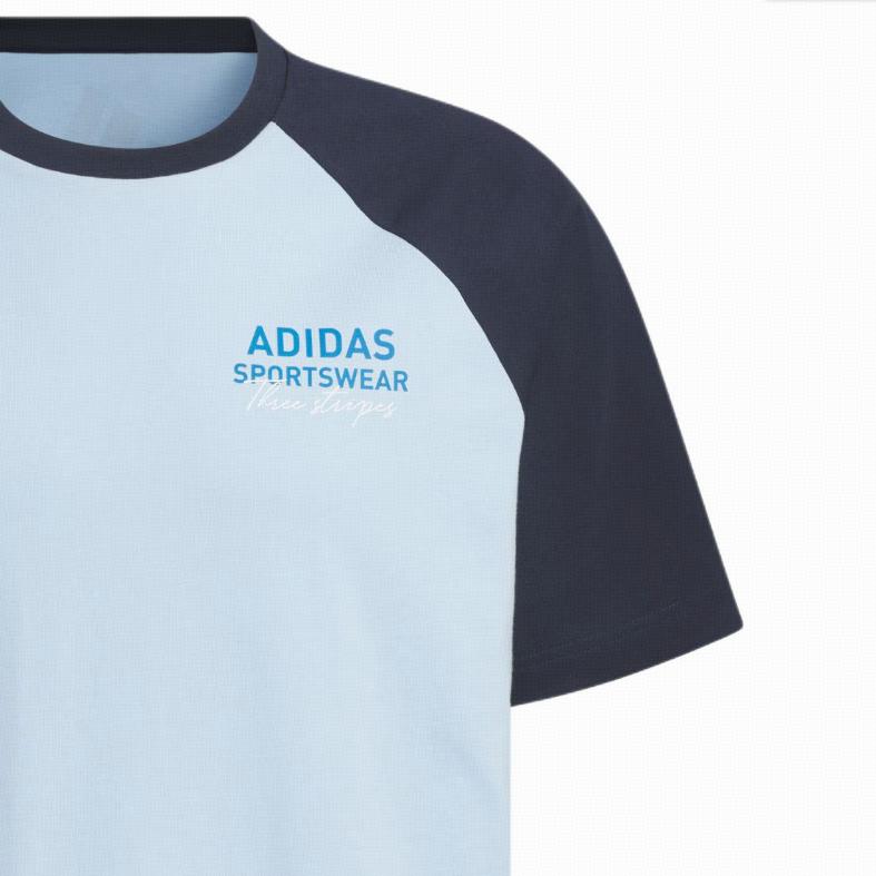 adidas Футболка унисекс Розовый Синий/Легендарные Чернила JZ0118