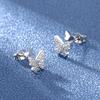 925 Silver Women Hoop Earrings Fashion Pendientes Gift for Female Girl Sparkling Pave CZ U Heart Shape Star Moon Earring E1258