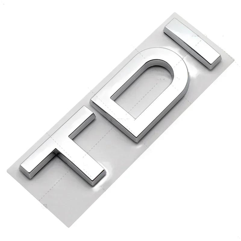 3D ABS TDI Logo Rear Trunk Boot Emblem Badge Sticker Decals for S A3 A4 A5 A6 A7 A8 Q2 Q3 Q5 Q7 Q8 Car Styling Accessories