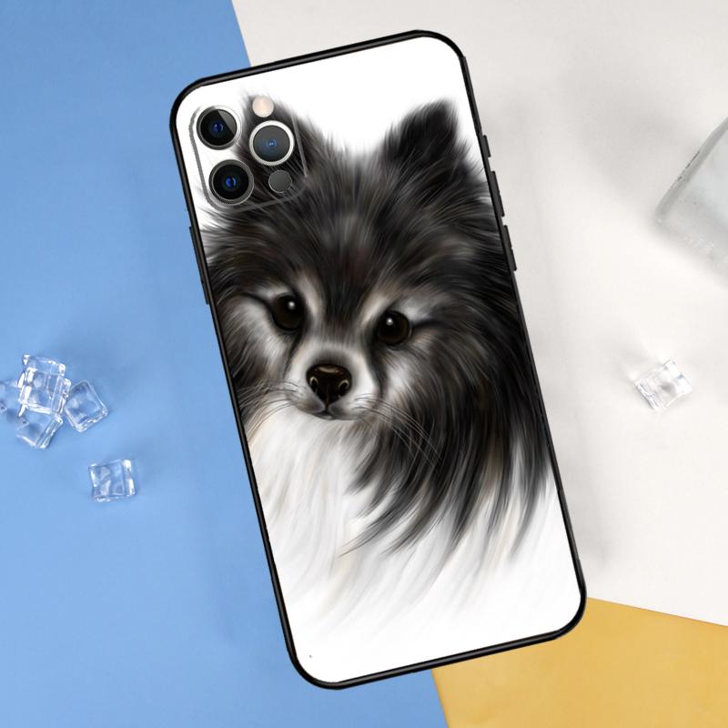 Чехол для телефона с изображением собаки породы Померанский шпиц Для iPhone 16 Pro Max 12 13 Mini 11 14 15 Pro Max XR 16 15 Plus 16e Защитный корпус