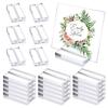 3PC Photo Clip Home Decor Tray Wedding Party Place Card Holder Office Acrylic Stands Transparent Table Number Stand
