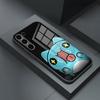 Чехол для телефона Bug Cat C-Capoo для S23 Samsung S26 S24 S25 Ultra S22 S20 Fe S21 Plus A54 A34 A53 A16 Стеклянная крышка