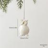 Home Decor Christmas Tree Charms Ceramic Mini Elk Pendant Penguin Christmas Pendant  Party Supplies