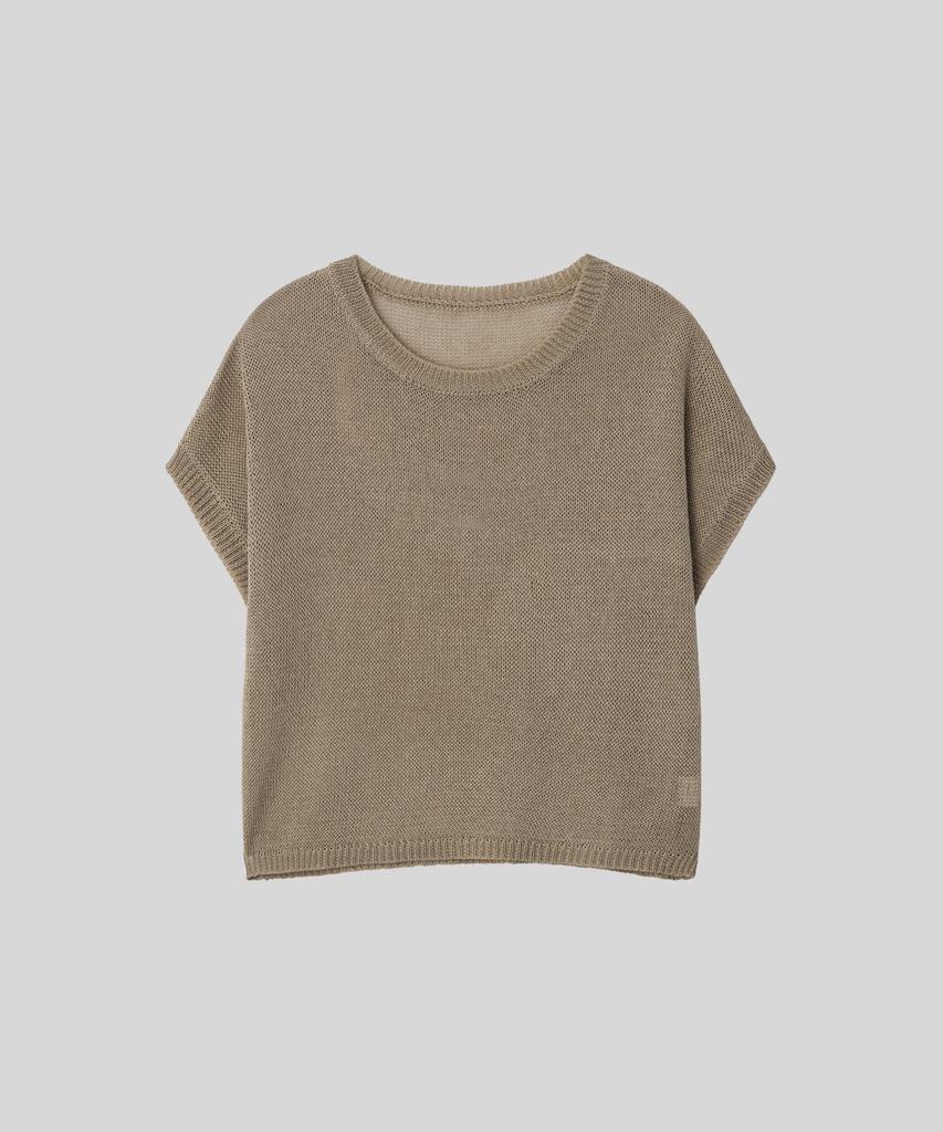 OCCUR Linen Cooling French Summer Knit, Beige