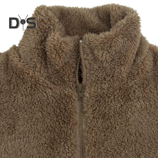 2 шт./комплект женский топ брюки костюм однотонный длинный рукав воротник стойка топ эластичный пояс толстые плюшевые брюки спортивный фитнес костюм пижама осень зима