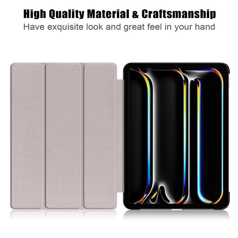Для iPad Air 11 Air 13 2024 Чехол M2 Магнитный складной PU кожаный жесткий чехол для iPad Pro 11 13 2024 Чехол для планшета