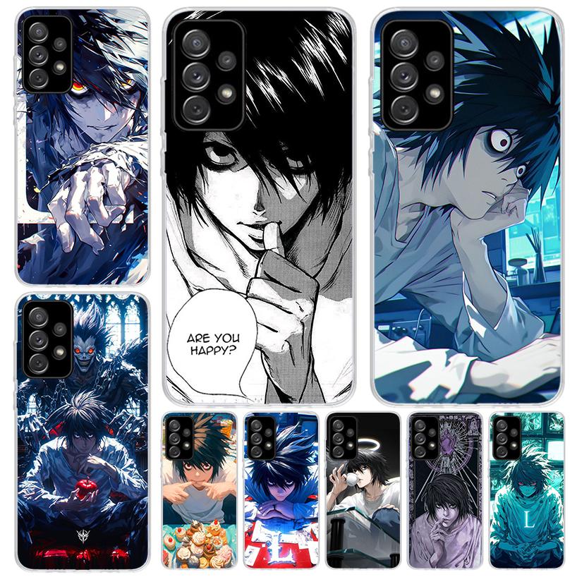 N-Note D-Death L Lawliet For Samsung Galaxy A52S A42 A32 A22 A12 A02S A51 A50S Phone Case A41 A31 A21S A30S A20S A20E A70 A71 A4