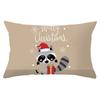 Новая Рождественская Наволочка Поясничная из Персиковой Кожи Серия Мультяшных Принтов Чехол для Подушки на Диван Наволочка для Декоративной Подушки