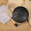 Стальной язычковый барабанчик Rain Chime 3 дюйма 6 нот мини-барабан Handpan Sound Healing Instrument Chakra Tank Drum для йоги, медитации