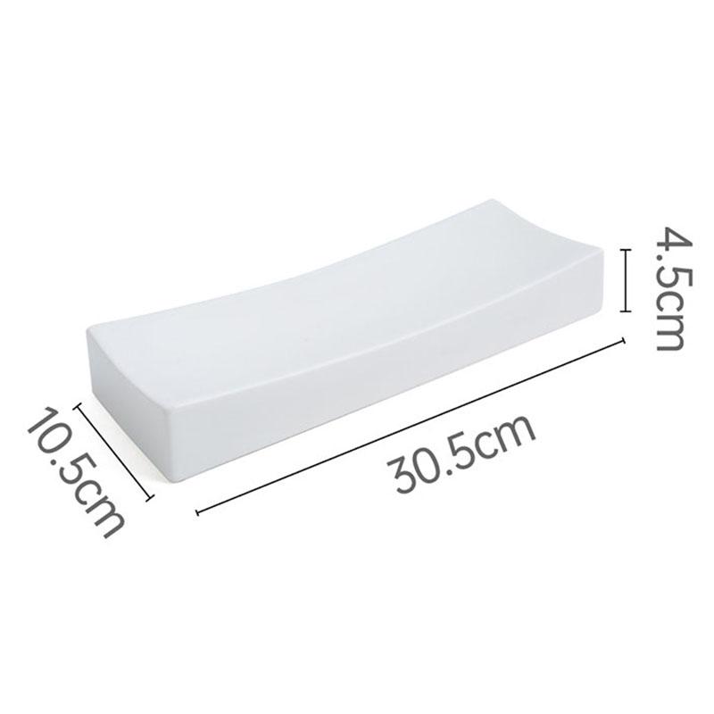 Solid Color Ceramic Sushi Plate Restaurant Dessert Plate Sashimi Plates Cake Plates Molecular Cuisine Specialty Tableware