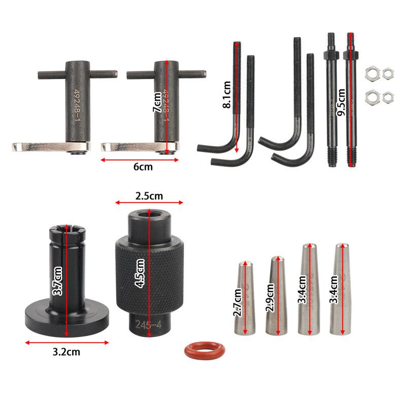 For GM Engines Fuel Injector Rail Assembly Remover & GM245 Fuel Injector Seals Tools Perfectly Fits 6706