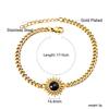 Vintage Gold Sun Bracelet Colorful Zircon Hand Jewelry Light Luxury Fashion Accessory for Women