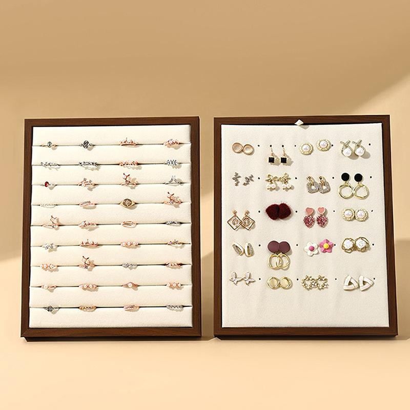 Винтажная подставка для колец, большая вместимость, стойка для хранения ювелирных изделий, подходит для колец, серег, подставка для демонстрации ювелирных изделий