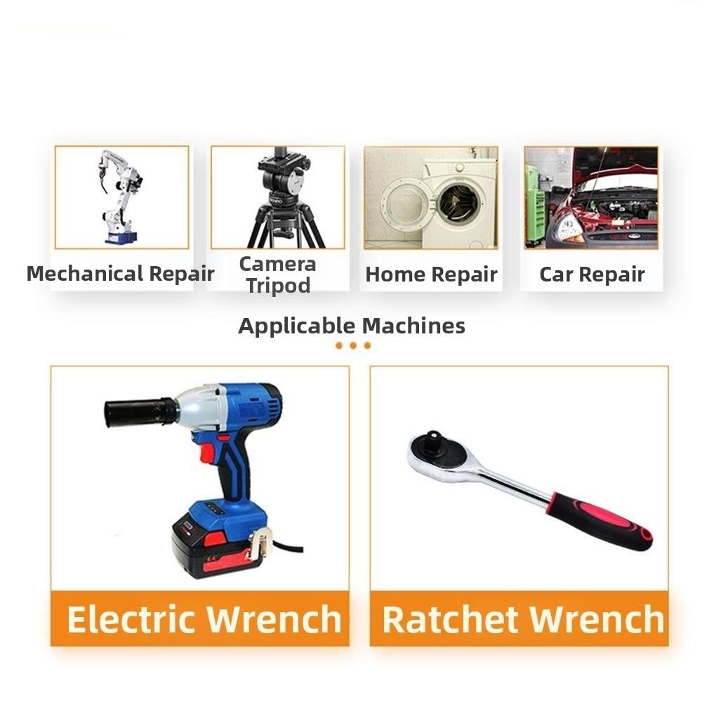 10 шт. Метрический размер Шестигранный трещоточный торцевой ключ Метрический Гайковерт Ударный гайковерт Инструмент