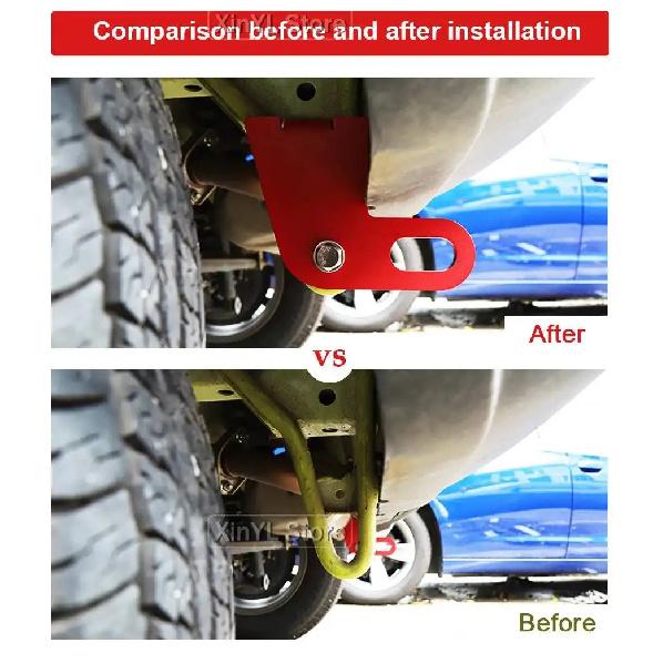 Car Trunk Front Rear Bumper Bar Towing Trailer Hook For Suzuki Jimny 2019 Up Car Accessories Red