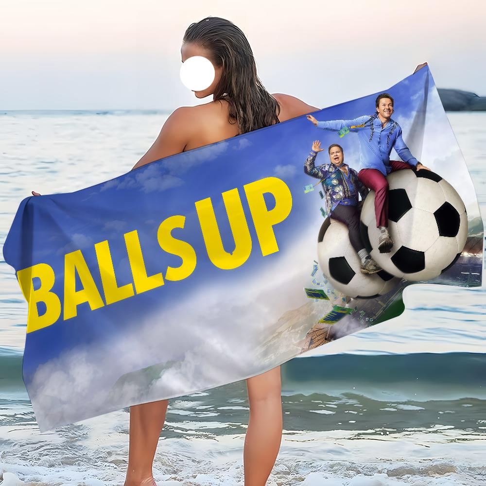 Полотенце Пляжное B-Balls Ванная Быстросохнущее Легкое В Портативный Сауна Кемпинг Бассейн для плавания Путешествия
