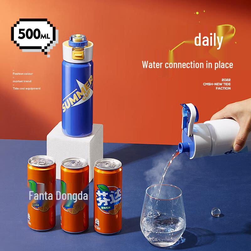 CMSH 0376 Bright Flip-Top Insulated Mug