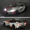1/32 Toyota Supra GT4 Concept Alloy Sports Car Model Diecast Metal Toy Vehicles Model Simulation Sound and Light Kids Toys Gift