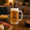 Chope à bière - PLANETEE - J'peux pas minimaliste - Givré - Verre trempé 470 ml - Motif Westie
