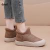 Order A Size Up Women's Warm Platform Snow Boots Outdoor Indoor House Shoes Comfortable Winter Ankle Booties Anti-Slip Shoes for Women