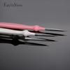 3 Pcs Nail Art Pen Brush Set Acrylic Handle Drawing Liner Detail Brushed Soft Manicure Brush Tool