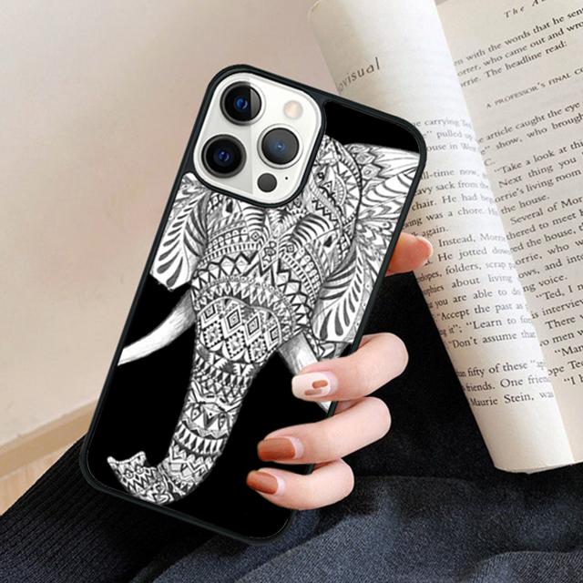 Elephant Cool Colourful Art Phone Case Back Cover for IPhone 18 17 Air 16 15 14 13 11 12 Pro Max Plus Fundas Coque