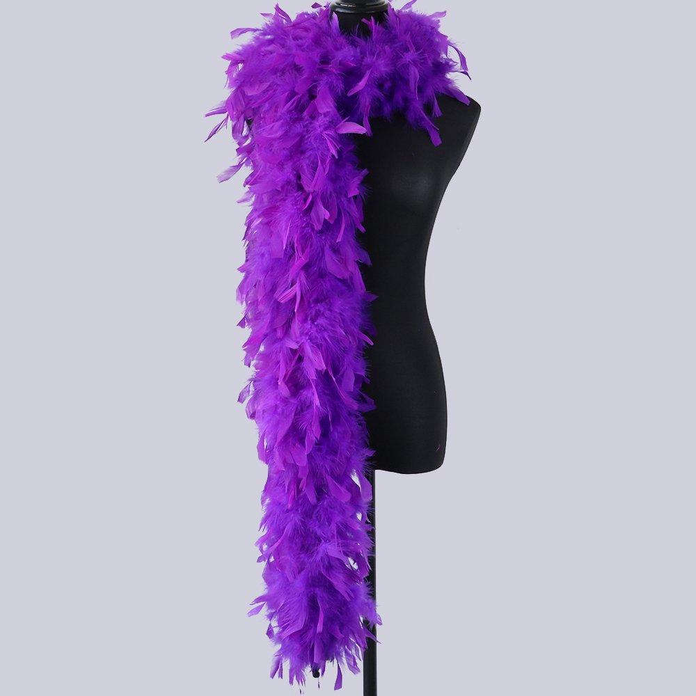 2M Turkey Marabou Feathers Boa 90g Colored Plumas Dress Shawl DIY Craft Wedding Scarf Decor Sewing Costume Party Cosplay Dress