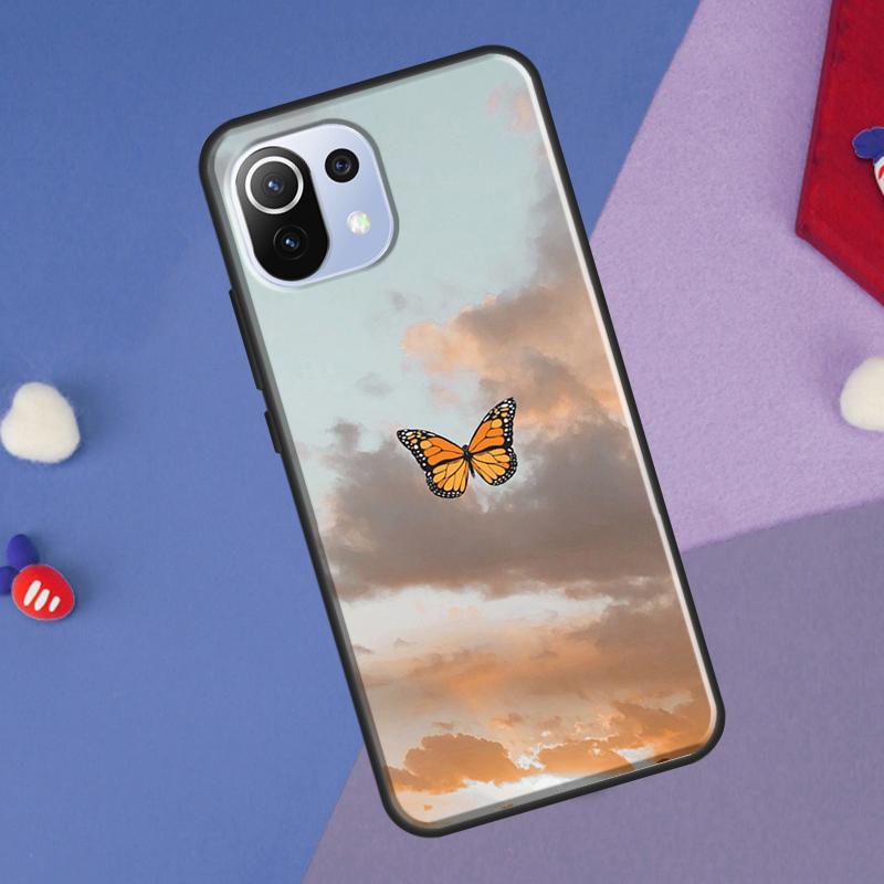 Чехол-бабочка 'Небо' для Xiaomi 14 Ultra 13 11T 12T 13T 14T Pro POCO X7 X6 Pro X3 X5 F3 F5 M6 F6 Pro