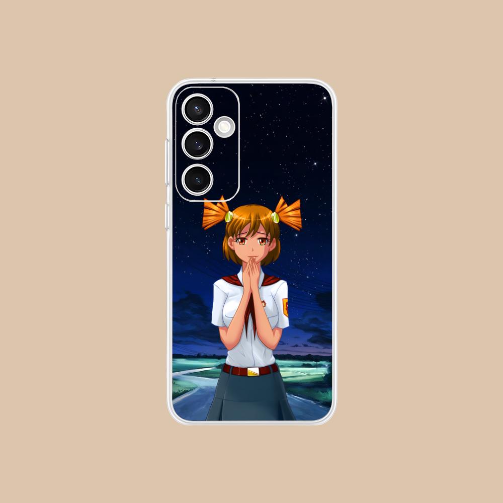 Вечное Лето Алиса Прозрачный Чехол для Мобильного Телефона для Samsung Galaxy S25 S24 S23 S22 S21Plus FE Ultra Цветной Чехол
