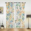 Colorful Leaves Abstract Window Curtains for Living Room Bedroom Curtain Modern Kitchen Blinds Drapes Curtains