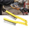 Steel Wire Brush 10Inch Hard Scratch Brushes With Hangable Handles For Workshop Home Use